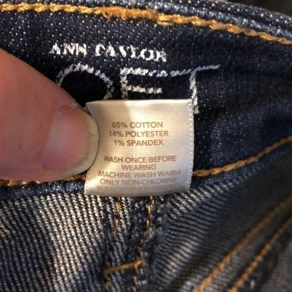 Ann Taylor LOFT Dark Wash Modern Skinny Stretch Jeans size 2P - Picture 8 of 8